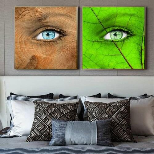 New Arrival about Beauty Abstract Eye Canvas Painting Wall Art Oil Painting for Living Room Decor Cafe Bar Landscape Painting