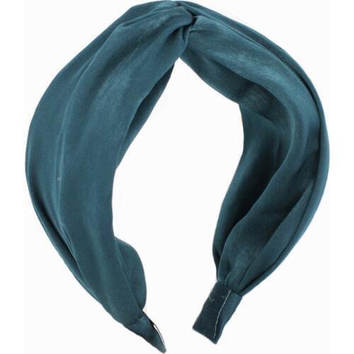 New Solid Color Twist Headband for Women Wholesale Hair Accessories Fashion Fabric Cross Hairbands