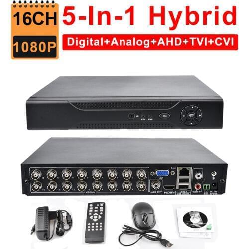 CCTV Security 16CH DVR AHD 1080P 1080N 5-IN-1 Hybrid HVR NVR HDMI 3G WIFI Surveillance Digital Video Recorder P2P Mobile View