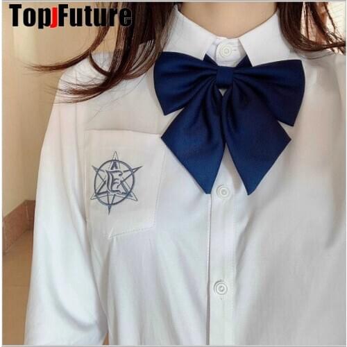 Hexameron Six star embroidery Japanese Student Girls School Jk Uniform Top Middle High School Uniforms long short Sleeve Shirt