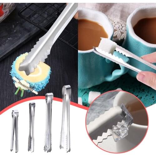 Stainless Steel Ice Tongs Non-Stick Bread Tongs Serving Tongs with Teeth Bar Sugar Ice Tongs Bar Kitchen Serving Tong 5/8//9inch