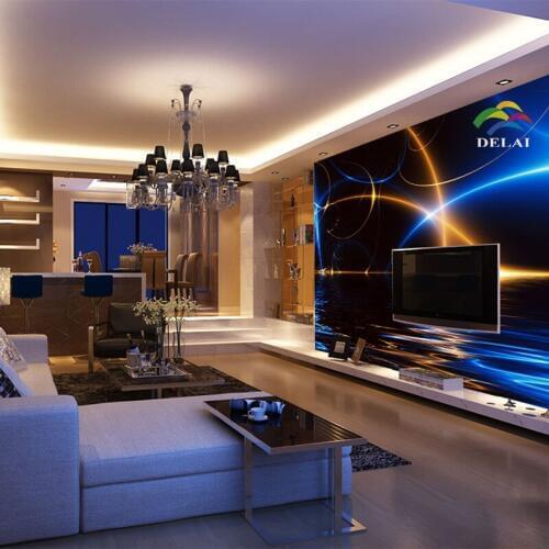 Modern fantastic 3D lightings mural wallpaper different shining color wallpaper for tv background sofa and living backround