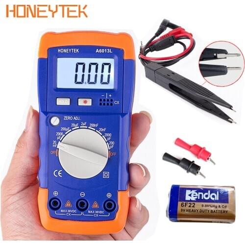 A6013L Capacitor Tester Digital Multimeter Tester Professional Capacitor Capacitance Meter Check Capacitors Digital Capacimeter