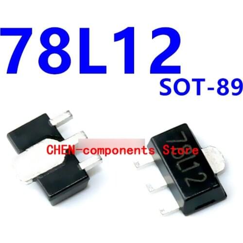 20pcs 78L12 SOT-89 CJ78L12 SMD three-terminal voltage regulator