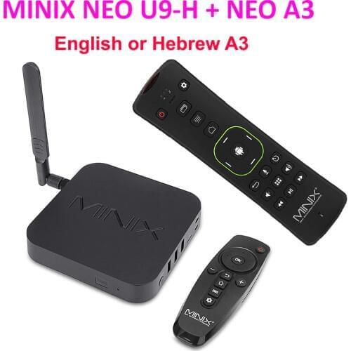 MINIX NEO U9-H + Hebrew A3 Android 7.1 TV Box Amlogic S912 2G Qcta-core Cortex-A53 tv box 2g 16g Media Player