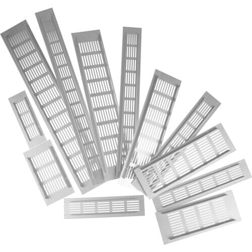 Vents Perforated Sheet Aluminum Alloy Air Vent Grille White Wall Ducting Ventilation Cover Web Plate Ventilation Grill