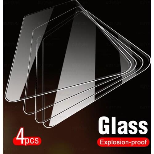 4Pcs Full Cover Tempered Glass On The For iPhone 12 13 Pro XS Max XR X Screen Protector For iPhone 13 mini 13pro Protective Glas