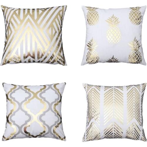 Bronzing Cushion Cover LOVE Kiss Cotton Polyester Geometric Printed Lips Home Decorative Pillow Cover Pillowcase