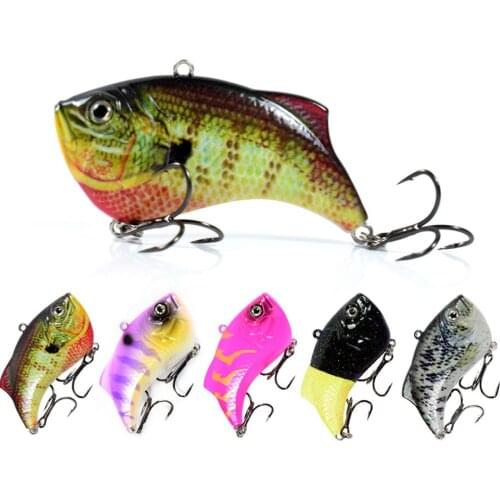 1PCS VIB Ice Fishing Lures Vibration Sinking Artificial Wobbler Bait Crankbait Bait Swimbait Bass Winter Fishing Tackle