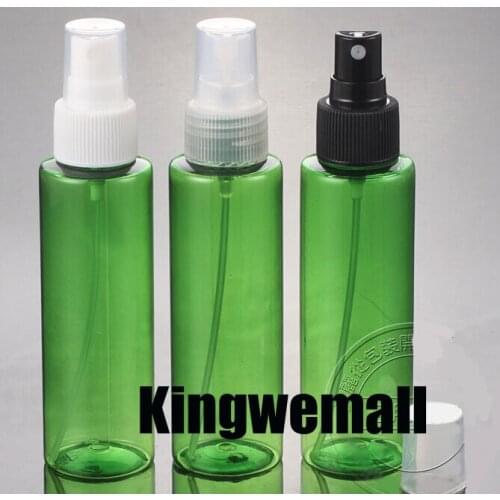300pcs/lot 100ml Green Refillable Plastic Bottle, Mist Sprayer Bottle, Perfume Bottle