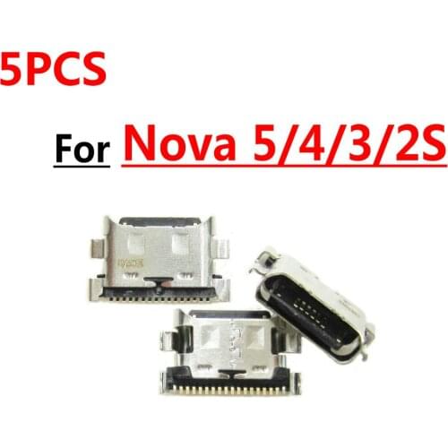 5pcs New Micro USB Plug Charging Port Connector Socket For Huawei Nova 5 4 3 2S