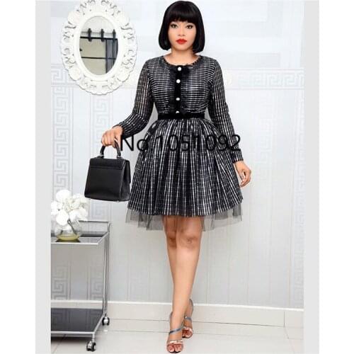 African dresses for women 2020 New hot selling popular Colorful bronzing Women party long dress v-neck younger girl long dress