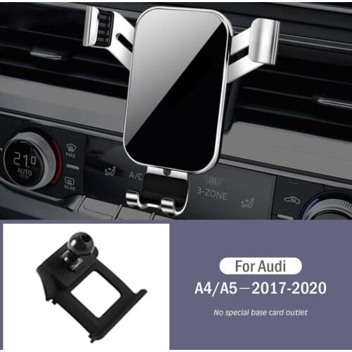Car Mobile Phone Holder Air Vent Mounts Stand GPS Gravity Navigation Bracket For Audi A4 A5 B9 8WH 2017-2020 Car Accessories