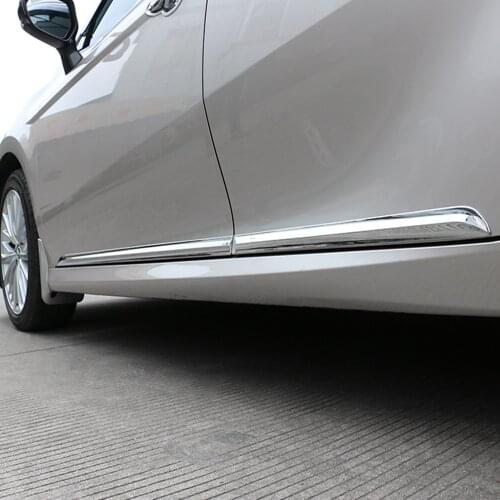 For Toyota Camry XV70 2017 2018 2019 2020 Car Side Door Body Molding Protector Cover Trim Strip Plate Sticker Auto Accessories
