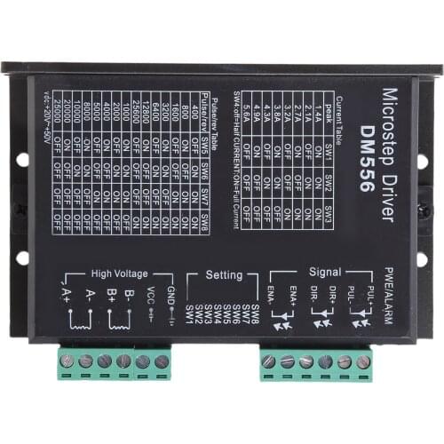 DM556 2-phase Digital Stepper Motor Driver 42/57/86 Stepper Motor Driver for c.c M17E