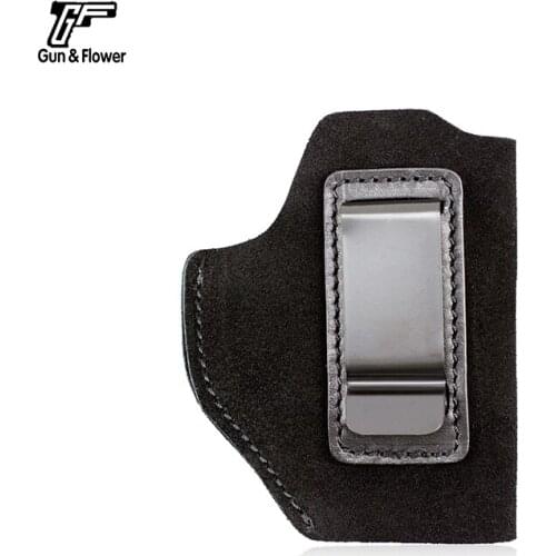 Gunflower Universal Suede IWB Concealed Carry Leather Holster Fit Most Popular Large & Medium Size Pistols
