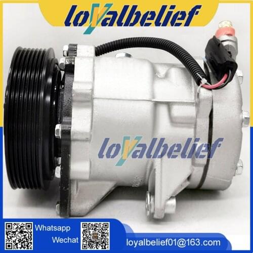 For SANDEN 7H15 AC Compressor Car Jeep Liberty V6 3.7L 2002- 2005 55037466 55037466AE 471-7026 4335 4852 55037466AC 1522028