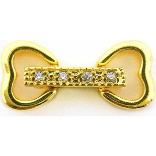 Copper Clasps 18K Gold plated DIY Pearls Jewelry Fittings Fastener Connector Clasps For DIY Gems Pearls Necklace Bracelet Clasp