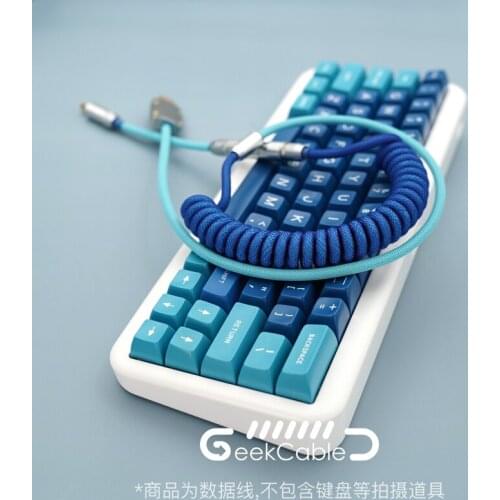 GeekCable Handmade Customized Mechanical Keyboard Data Cable For GMK Theme SP Keycap Line DND Colorway