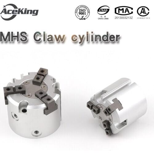 MHS Pneumatic clamping air claw MHS2 MHS3 MHS4 MHS3-16D/20D/25D/32D/40D/50D/63D/80D/100D three claw cylinder finger cylinder