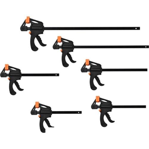 Quick Ratchet Release Clip Kit 4 Inch Spreader Wood Working Speed Squeeze F Clamp Gadget Tool DIY Hand Work Bar Clamp