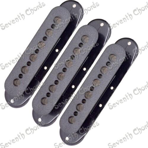 A Set of 3 Pcs Electric Guitar Plastic Single Coil Slug Bobbins - Black (DXQXJ-BZB-BK)
