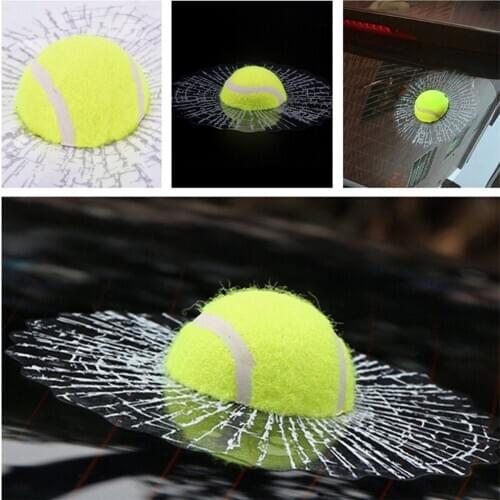 New Funny Auto Car Styling Ball Hits Car Body Window Sticker 3D Car Stickers Self Adhesive Baseball Tennis Decal accessories