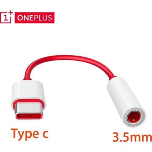 Original oneplus 8 7T 6T Pro usb Type C To 3.5mm Earphone Jack Adapter Aux Audio For oneplus 7T Pro usb-c music converter cable