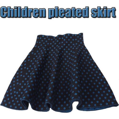 Fall Winter Fashion Blue Dot Knitting Skirt Girls Skirts Princess Skirts Tutu Girl Child Clothing Kids Skirts Children Clothing