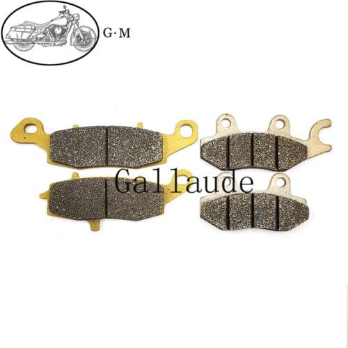 Motorcycle Front / Rear Organic Brake Pads For KAWASAKI EJ800 W800 2020-2021 W800 Cafe W800 Street 2019-2021
