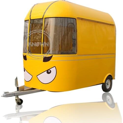 3M Length Mobile food Cart 2 Wheel Food Trailer Outdoor Ice Cream Street Food Car Customized