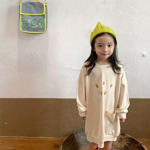 Girl Dress Kids Baby Gown 2021 Luxury Spring Autumn Toddler Formal Party Outfits Sport Teenagers Dresses Cotton Children Clothin