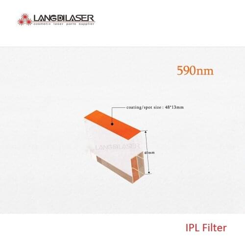 Size : 48*13*40mm / IPL filter LP590nm / window size : 48*13 / wave : 590nm~1200nm