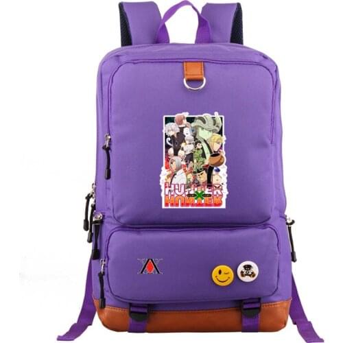 Hunter X Hunter Backpack Anime Hip-hop Students Schoolbag Durable Oxford Outdoor Travel Sport Bagpack Women Men Daypack