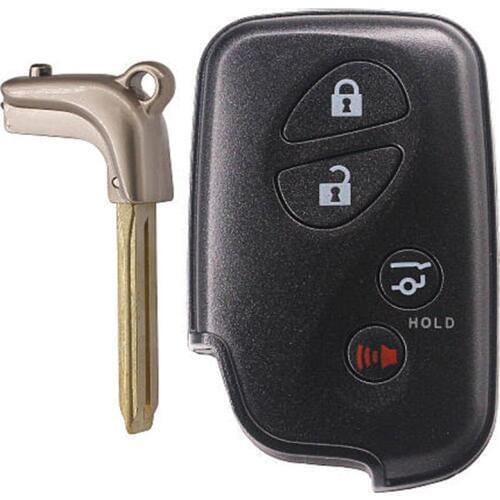DAKATU Smart Remote Car Key Case Shell for Lexus GX460 RX350 RX450h RX450 LX570 CT200h , FOB 4 Button SUV/ MPV Trunk Replacement