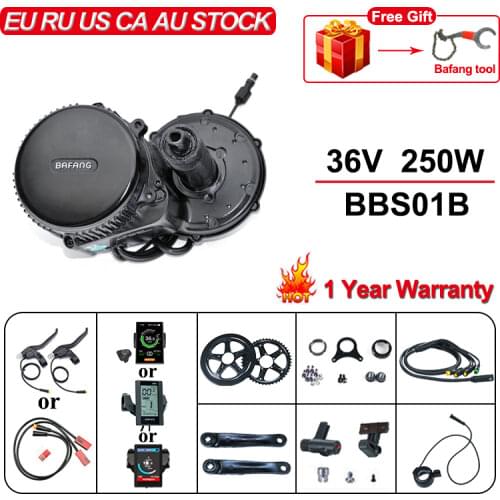 Bafang BBS01B 36V 250W Mid Drive Motor Conversion Kit 8fun Central Engine For eBike Bicycle Electric Bike Middle Engine BBS01