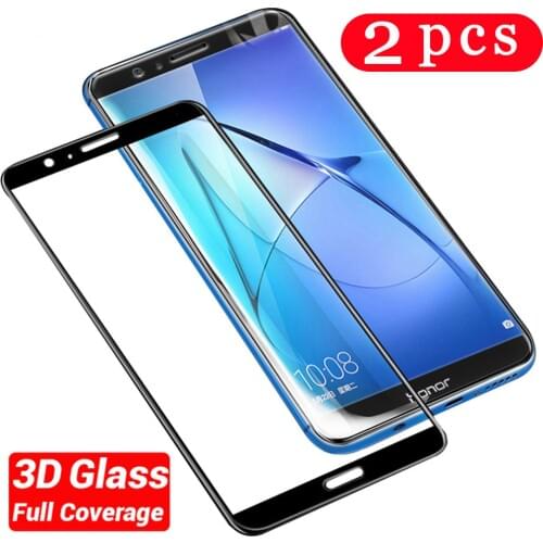 2Pcs tempered glass for huawei p smart plus 2018 honor 7s 7x 7c 7a pro protective film phone screen protector glass smartphone
