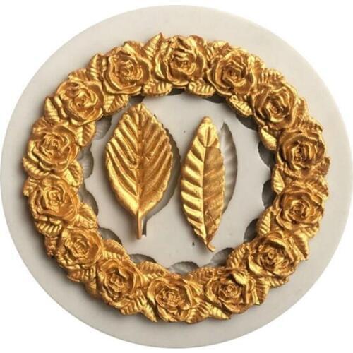 1PC Circle Flower Silicone mold fondant mold cake decorating tools chocolate mold Candy Clay Mold Kitchen Cooking Tools