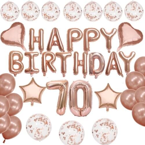 18/40/70 birthday balloon set children adult birthday party decoration balloons indoor and outdoor birthday scene layout
