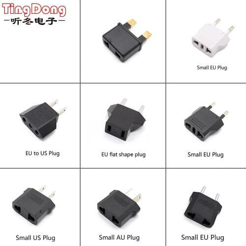 TingDong EU Plug Adapter AU Australian American US To EU Euro Travel Adapter Type C Electric Plug Converter Power Sockets Outlet