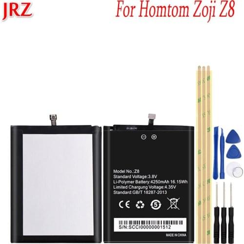 4250mAh For Homtom Zoji Z8 Battery Replacement High Quality Mobile Phone Backup Batteria For Homtom Zoji Z8