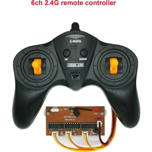 1set 6CH 2.4G Automatic Frequency Remote Controller Wireless Controlling Distance 100M 3V Transmitter 3.6V-8.4V Receiver Module