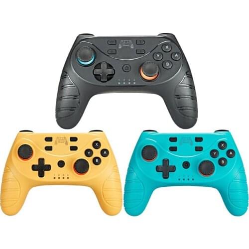Wireless Bluetooth Game Remote Controller Joystick Double Vibration 6-axis Gyroscope Game Console Gamepad for Switch Pro F62C