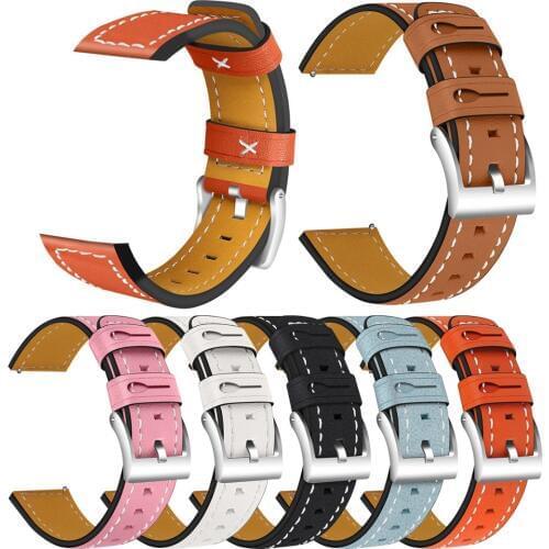 Luxury Genuine Leather Watch Strap Bracelet For Fitbit Versa/Versa 2/Versa Lite Smart Watch Wristband Steel Buckle Watchband