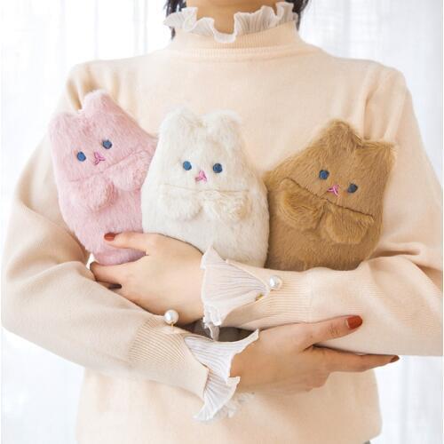 Cute Cat Pencil Case for Girls Boys Back to School Pencilcase Kawaii Pen Bag Plush Cartridge Pencase Stationery Box Korean Penal