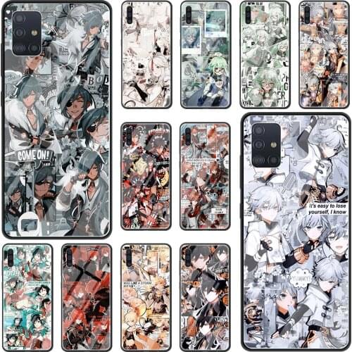 Genshin Impact Game Phone Case For Samsung Galaxy A51 A71 A50 A21s A31 A10 A41 A20e A70 A30 A11 A40 Glass Hard Back Cover