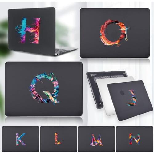 Computer Case for Apple Macbook PRO 13 15"/Air 13"/Pro 16" A2141/PRO 13 15" Touch Bar - Matte Trend Paint Letter Laptop Case