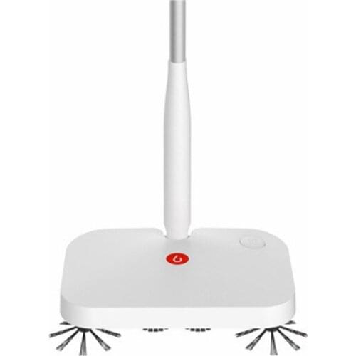 Hardwood Floor 360 Electric Sweeper Cordless Rechargeable with Rotating Brushes Flexible Dust Cleaning Broom