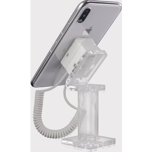HOT SALE!!! Stick-On Phone Tray Anti-Theft Chain Display Stand Universal Transparent Bracket