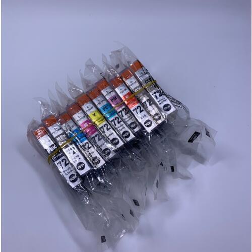 YOTAT 10pcs Compatible ink Cartridge for canon PGI-72 PGI 72 for For Canon PIXMA Pro-10 PIXMA PRO-10S inkjet printer
